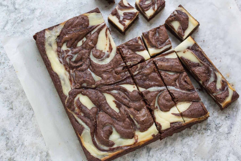 brownies cheese cream