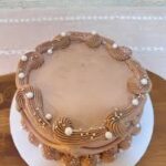vintage brown cake